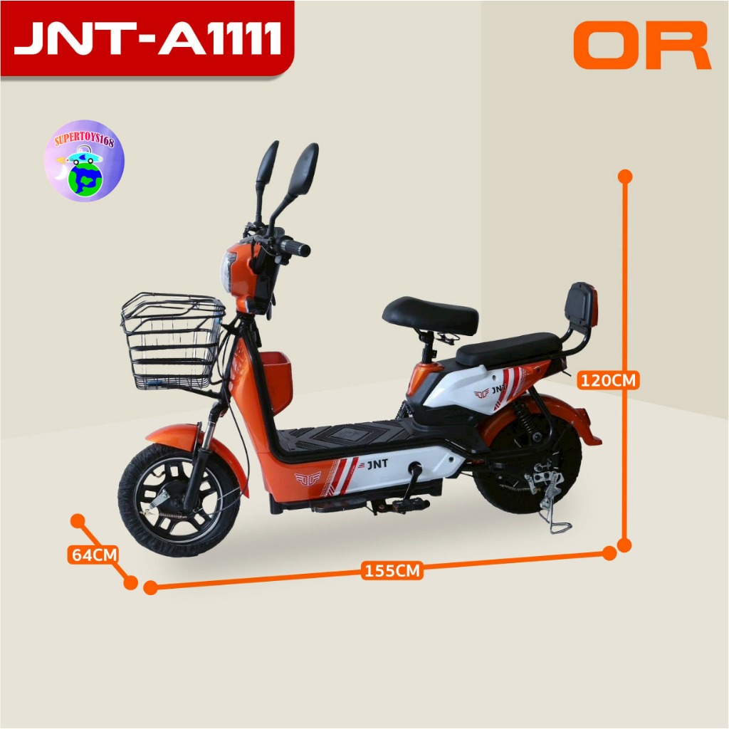 Supertoys จักรยานไฟฟ้า แบตเตอรี่ 36v12 ah หน้าจอดิจิตอล ไฟหน้า-ท้าย LED รุ่น JNT1111