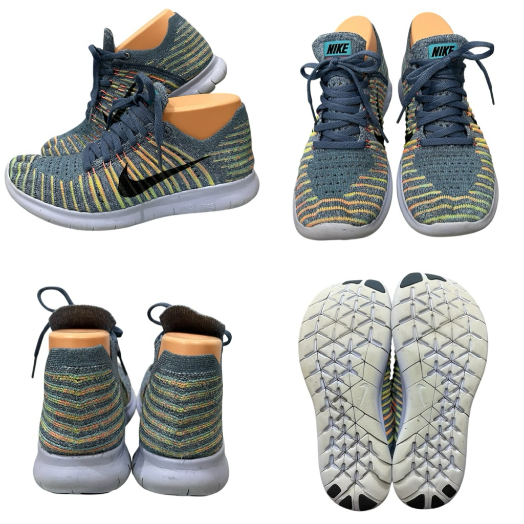 รองเท้าวิ่ง nike free flyknit (Multicolor) รองเท้ามือสองแบรนด์แท้💯 ไซศส์ 38/24cm.