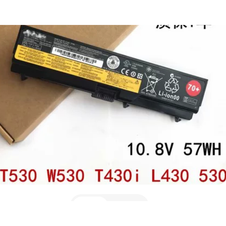 แบตเตอรี่แล็ปท็อปสำหรับ Lenovo T530 W530 T430 L530 T410 T420 T430
