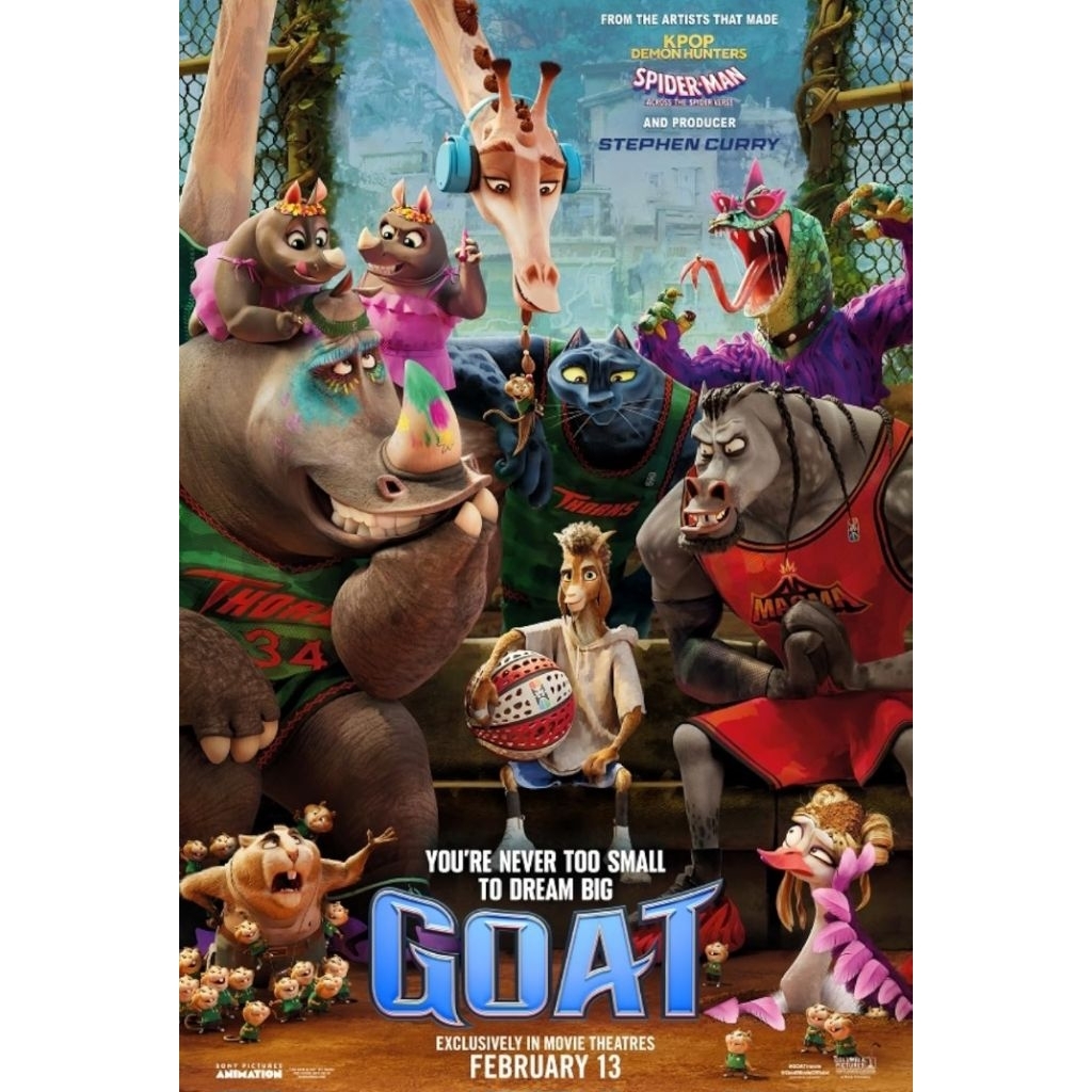 Blu-ray+DVD ปก+สกรีนแผ่น GOAT (2026) คุณแพะหัวใจไม่แพ้