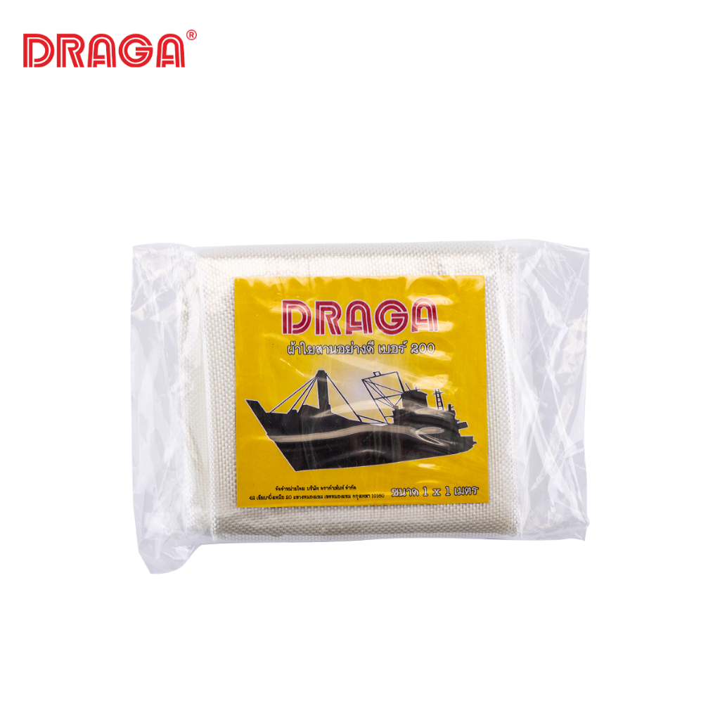 DRAGA ผ้าใยสานอย่างดี เบอร์ 200 สำหรับหมันเรือ ถังน้ำ ขนาด 1x1 เมตร