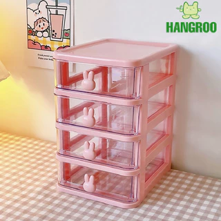 HANGROO W3323 กล่องเก็บของ กล่องพลาสติกใส แบบมีลิ้นชัก กล่องใส่เครื่องสำอาง