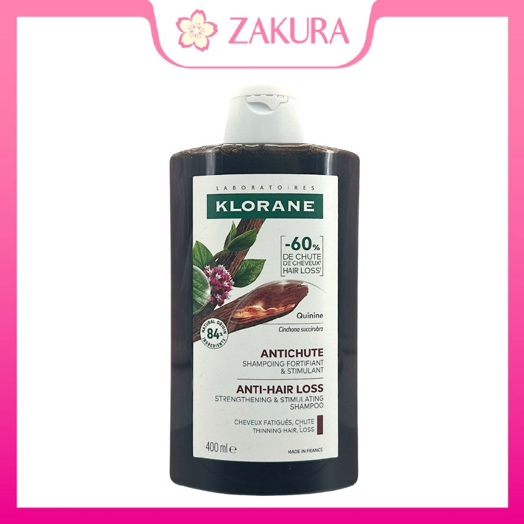 Klorane Shampoo with Quinine & Organic Edelweiss / Nettle / Peony - 400ml