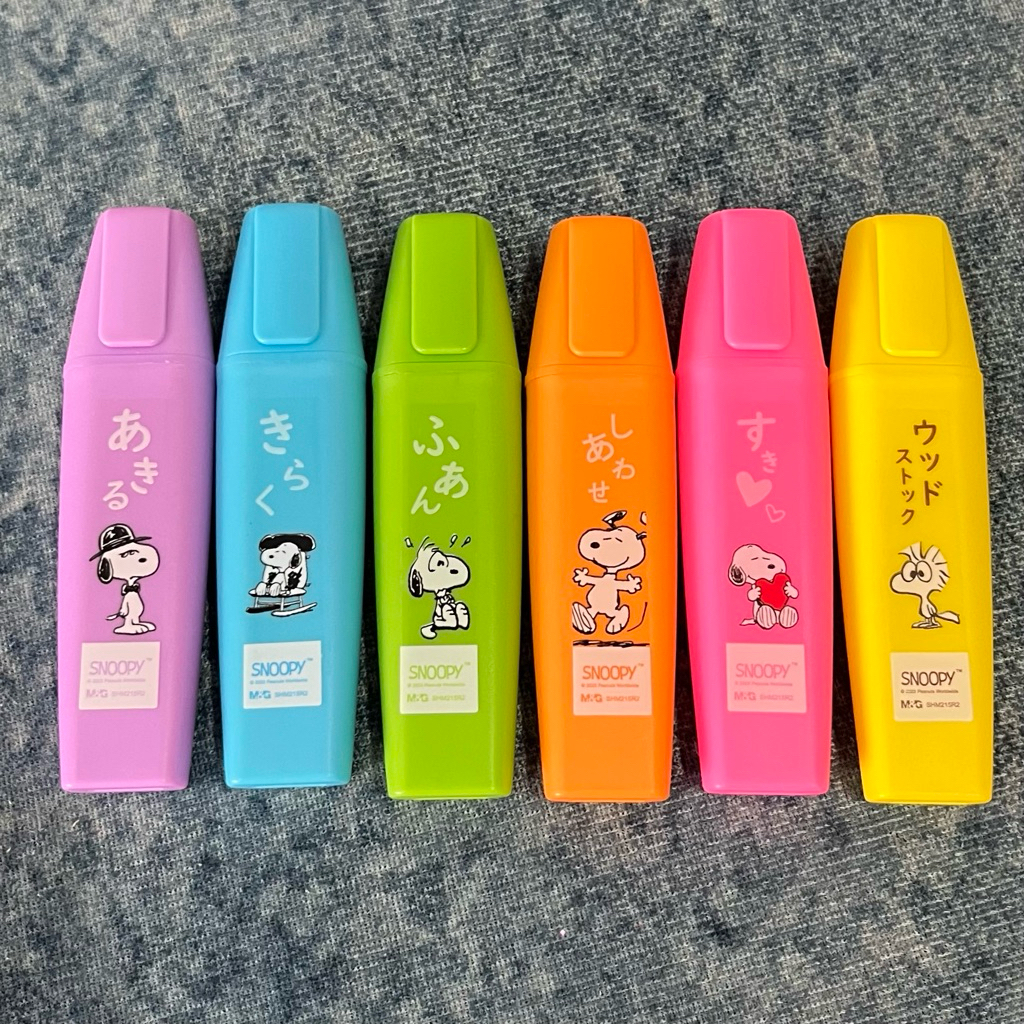 ปากกาเน้นข้อความ ปากกาไฮไลท์ Highlighter marker snoopy by รูปที่ 6