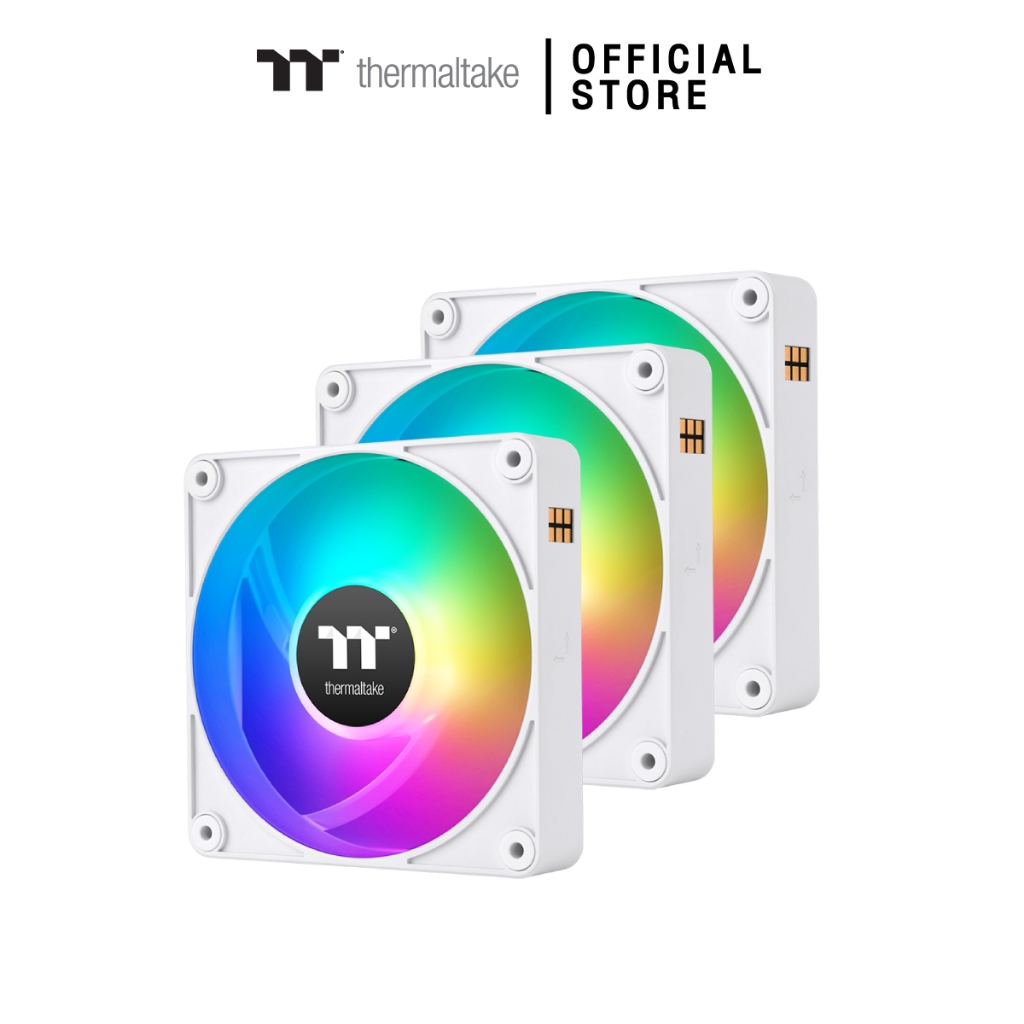 THERMALTAKE CT120 EX REVERSE ARGB WHITE FANx3 : CL-F194-PL12SW-A