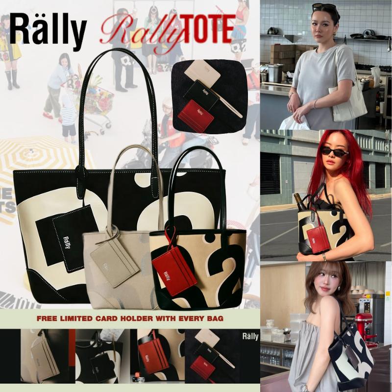 พร้อมจัดส่ง🔥Rally City Tote The Classic Returns✨Rally The Bag Official กระเป๋า Rally Mini Tote กระเป