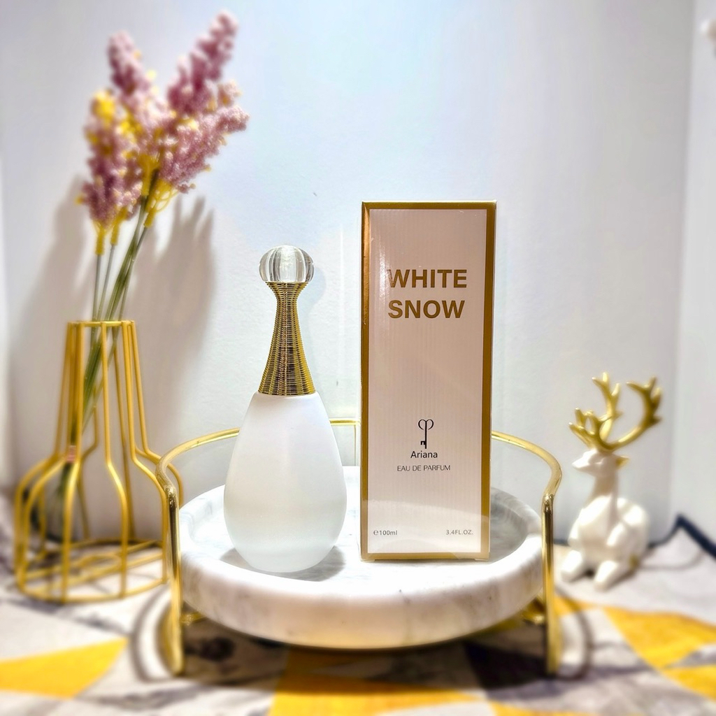 น้ำหอมเเท้นำเข้าWhite snow Ariana จาดอร์ ปาฟูม(ขาวขุ่น)100ml.⚡️ส่งไว🚚ส่งของทุกวัน