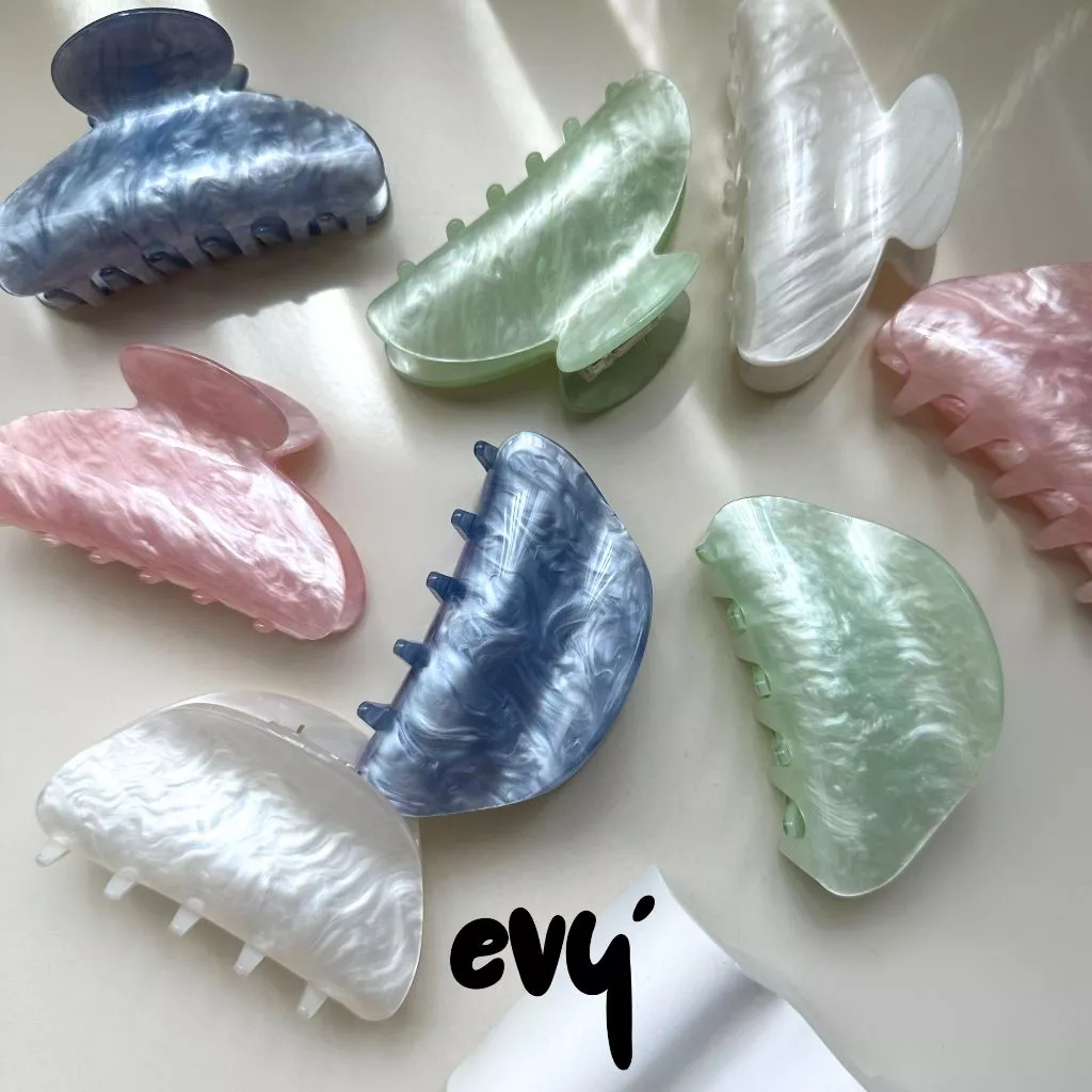 🔥พร้อมส่ง🔥 กิ๊บหินอ่อนสีพาสเทล หลากสี