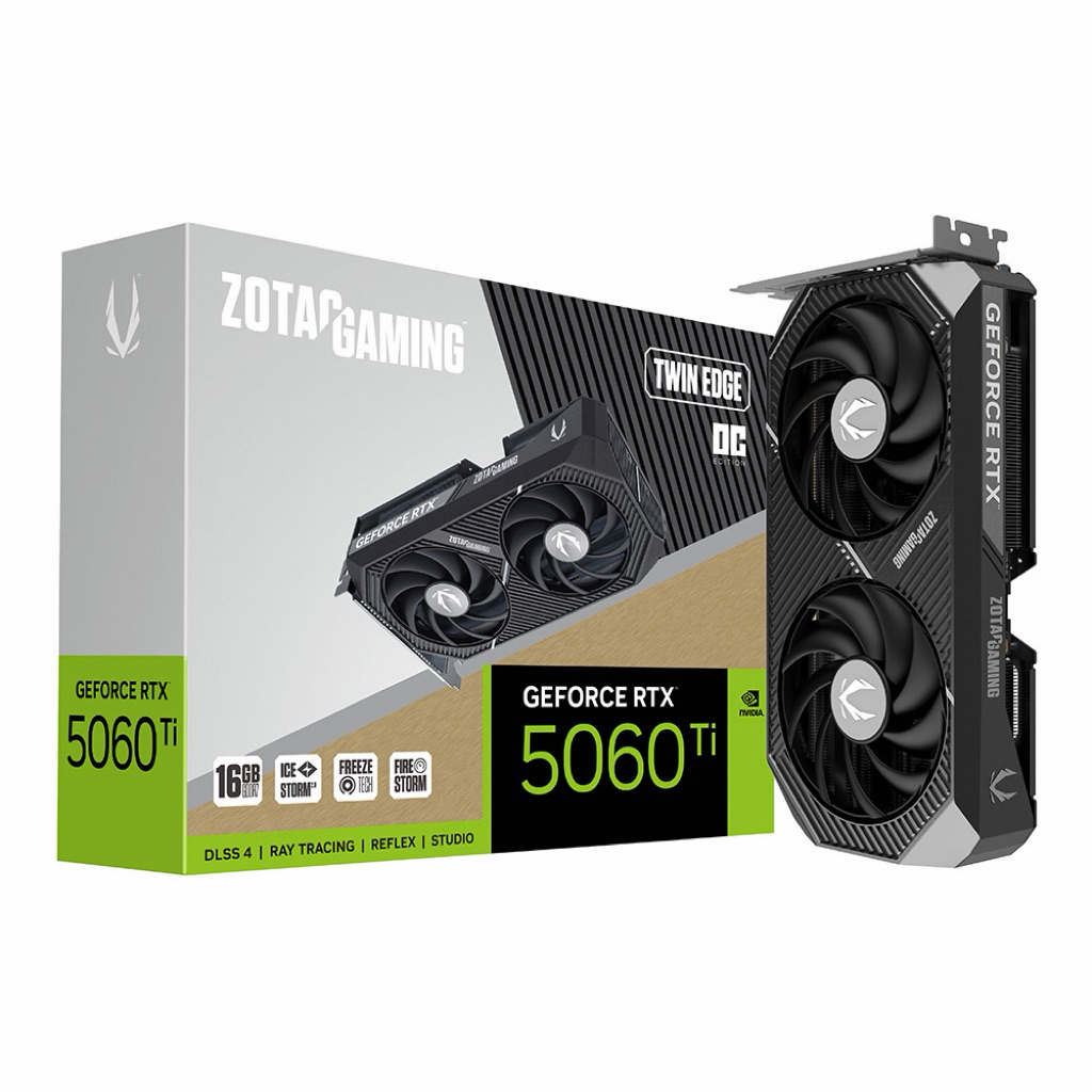 ZOTAC GAMING GEFORCE RTX 5060 TI 16GB TWIN - 16GB GDDR7 มือ2