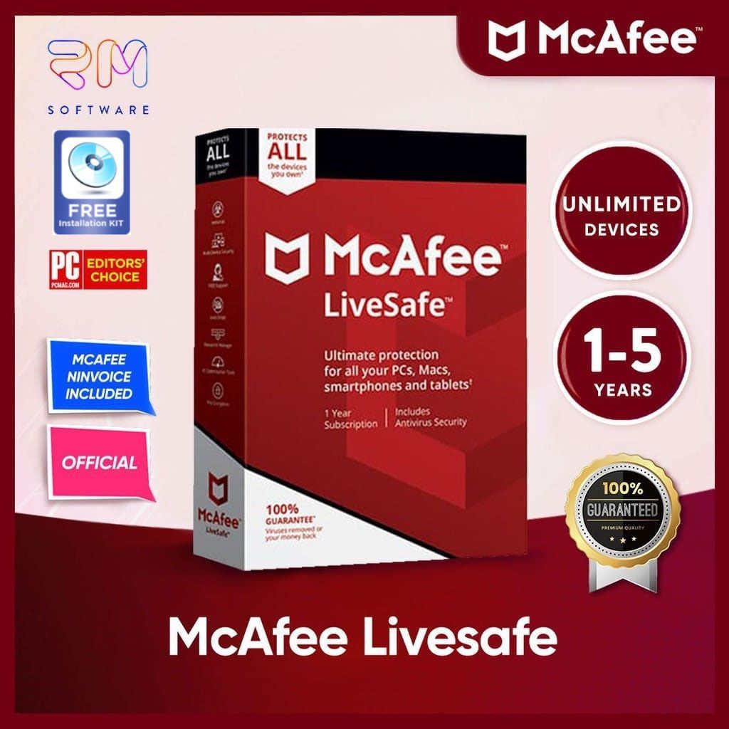 McAfee Livesafe Antivirus ORIGINAL