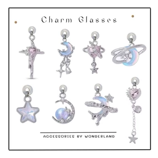 ✨ชาร์มห้อยแว่น✨ 1ชิ้น Charmglassesชาร์มตกแต่งขาแว่น จี้ห้อยตกแต่งขาแว่นเพิ่มความแกรม glasses charm