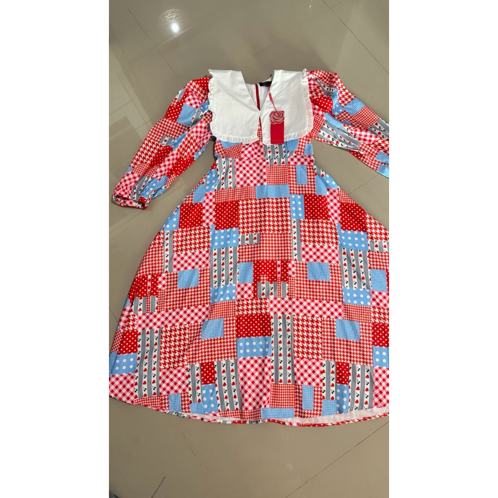 New!! ส่งต่อเดรส Dress จาก Brand Wideria@Real ทรงอลัง ใส่ออกงานได้ (Size S) ป้ายห้อย