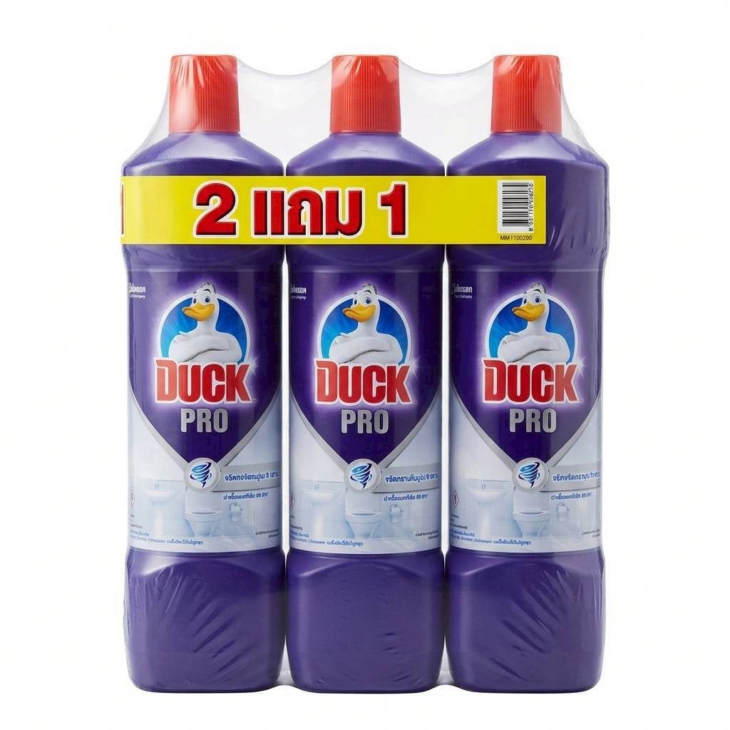 (2 แถม 1) น้ำยาทำความสะอาดห้องน้ำ Duck Pro 900 มล.
