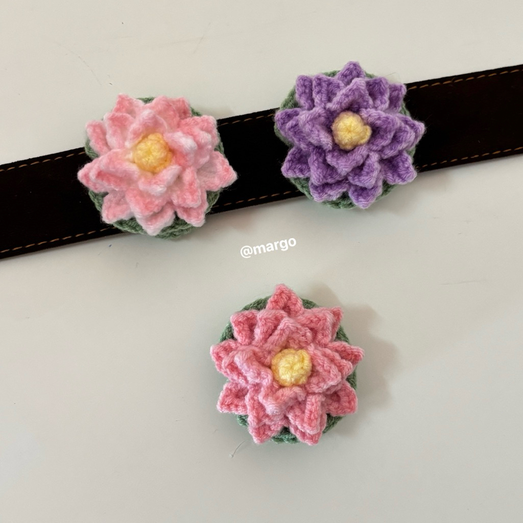 สายรัดเข็มขัดดอกบัวไหมพรม🪷🧶ที่รัดเข็มขัดนักเรียน🌷🎀 [จัดส่งภายใน 3-5 วัน]
