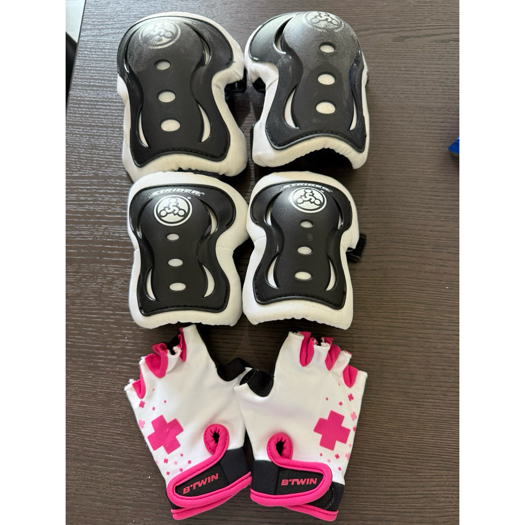 STRIDER elbow&knee pads with BTwin glove