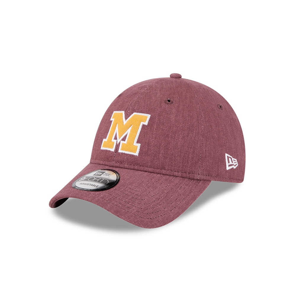 New Era หมวกรุ่น Milwaukee Brewers Cooperstown Mlb Varsity Burgandy 9Forty Unst Cap