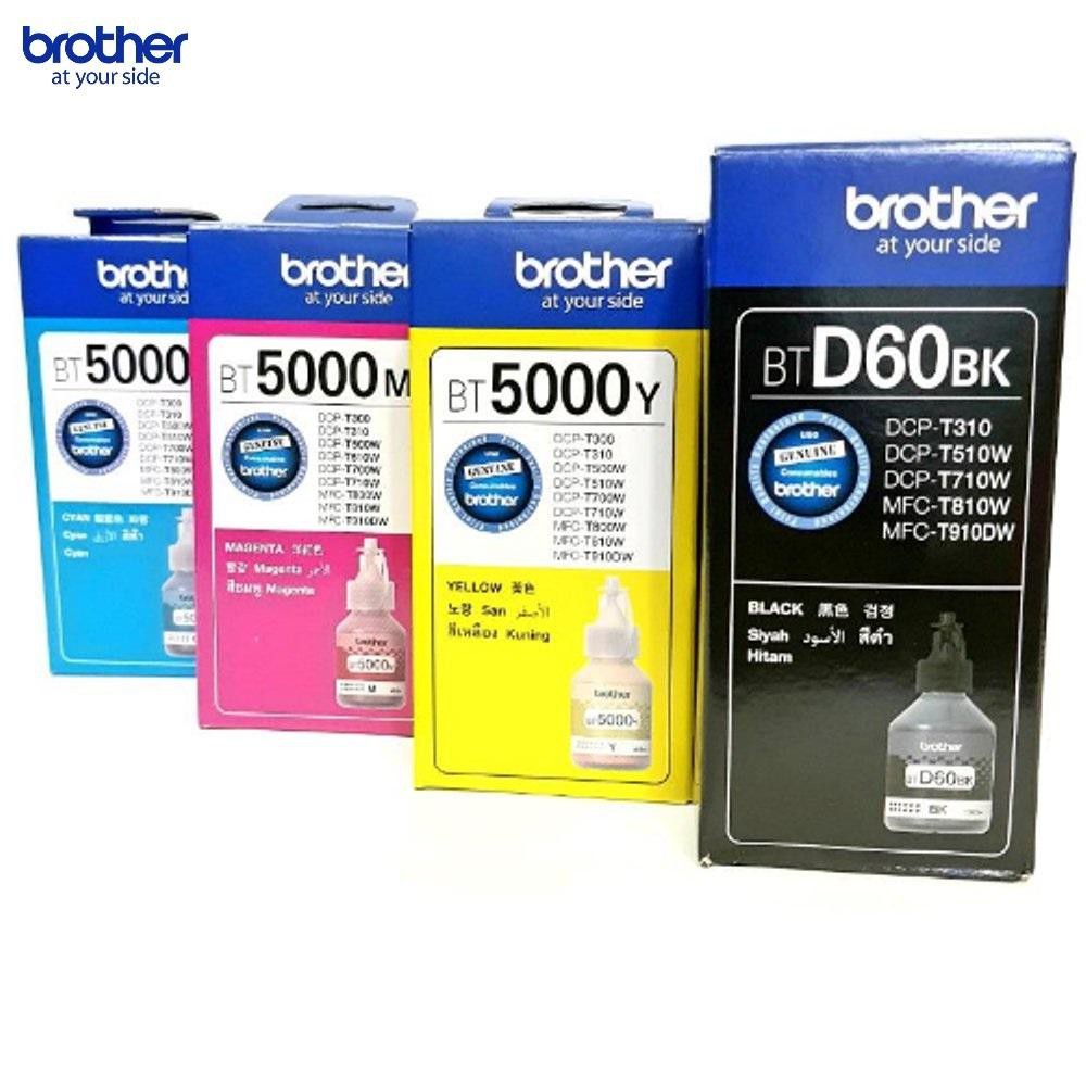 BROTHER แท้ 💯% BT D60BK,BT-6000Bk,BT5000Y,BT5000M,BT5000Cหมึก