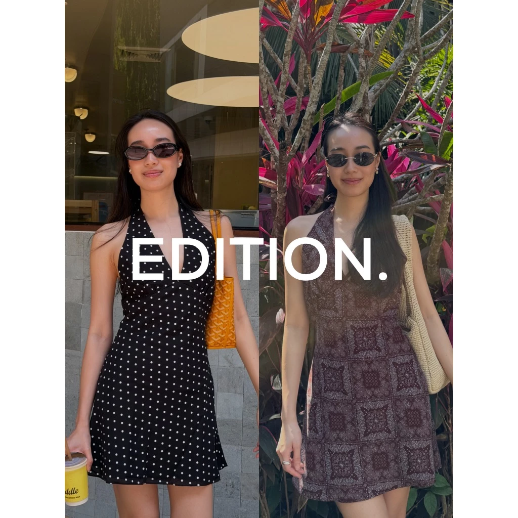 editionwear HALTERNECK MINI DRESS