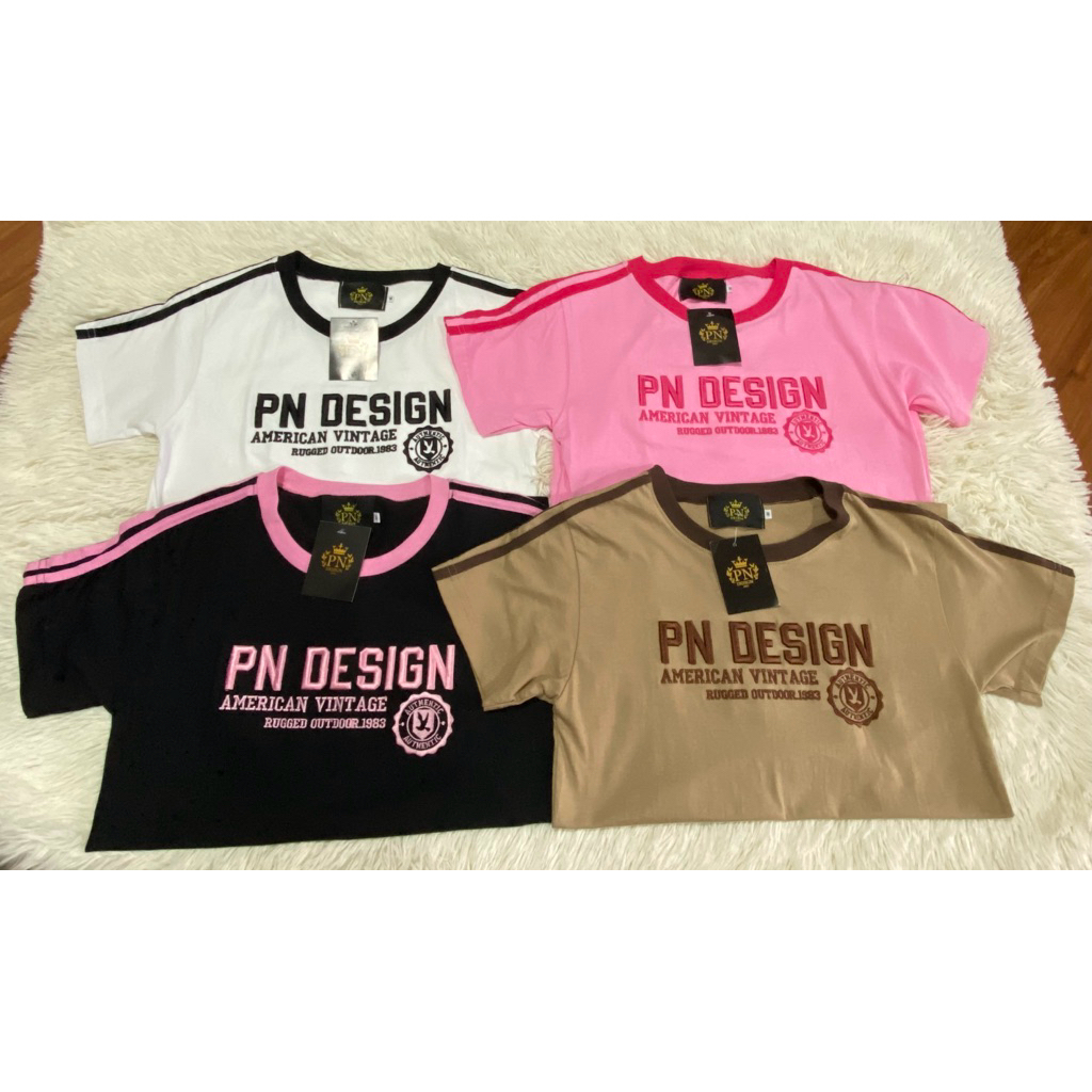 T..เสื้อยืดแขนสั้น PN(แถบแขน) s-3xlชายหญิงใส่ได้ ราคา ถูกที่สุด ดีลบีเคเค แกลเลอรีภาพที่ 3
