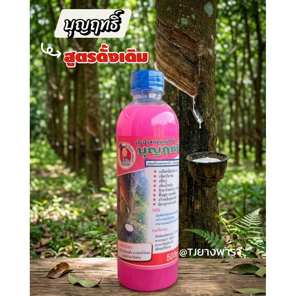 บุญฤทธิ์ปุ๋ยน้ำสกัดสูตรบำรุงหน้ายางปลอดสารเร่ง เพิ่มน้ำยางของแท้100%