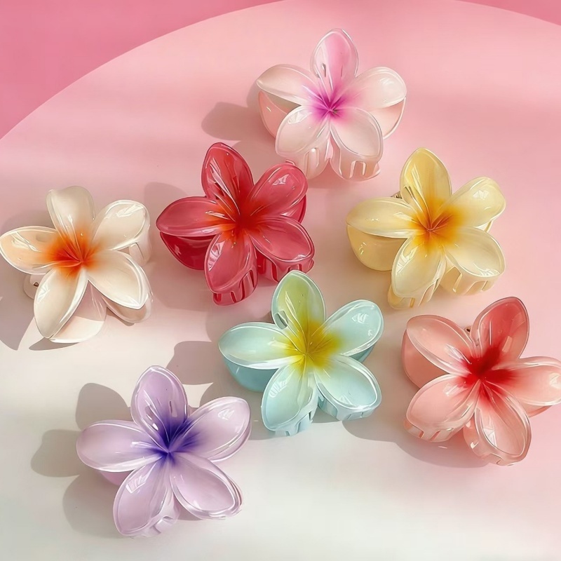 🌺กิ๊บติดผมลายดอกไม้ ดชายหาดวันหยุดสไตล์ ใส่ติดไปหน้าร้อนนี้น่ารักมาก