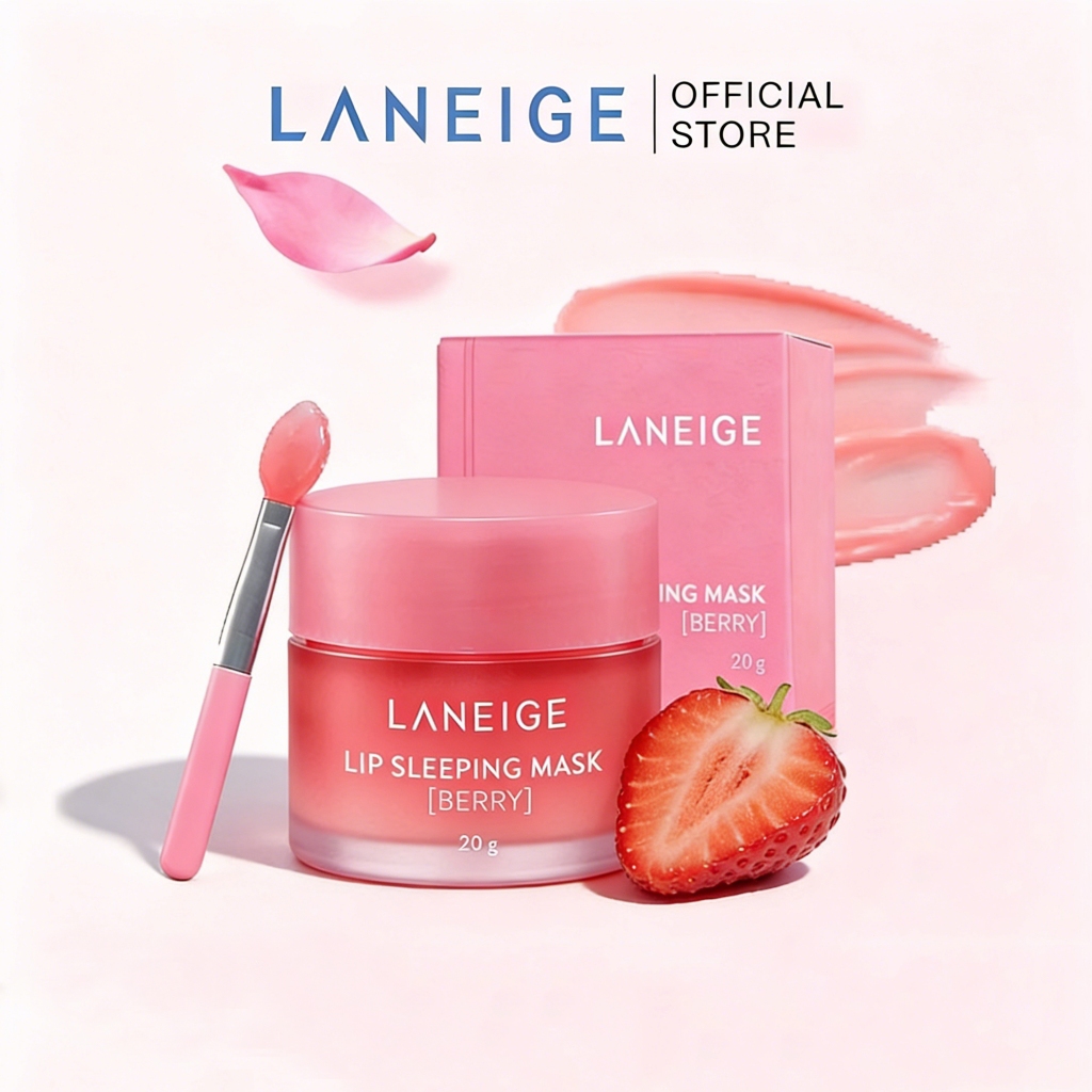 LANEIGE Lip Sleeping Mask Berry 20g ผลิตภัณฑ์ดูแลริมฝีปากข้ามคืน บำรุงลึกซึมไว ให้ปากนุ่มชุ่มชื้น ไม่แห้งตึง