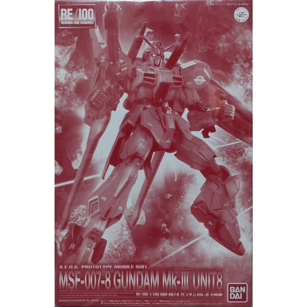 RE/100 MSF-007-8 GUNDAM Mk-III UNIT8  [BANDAI]