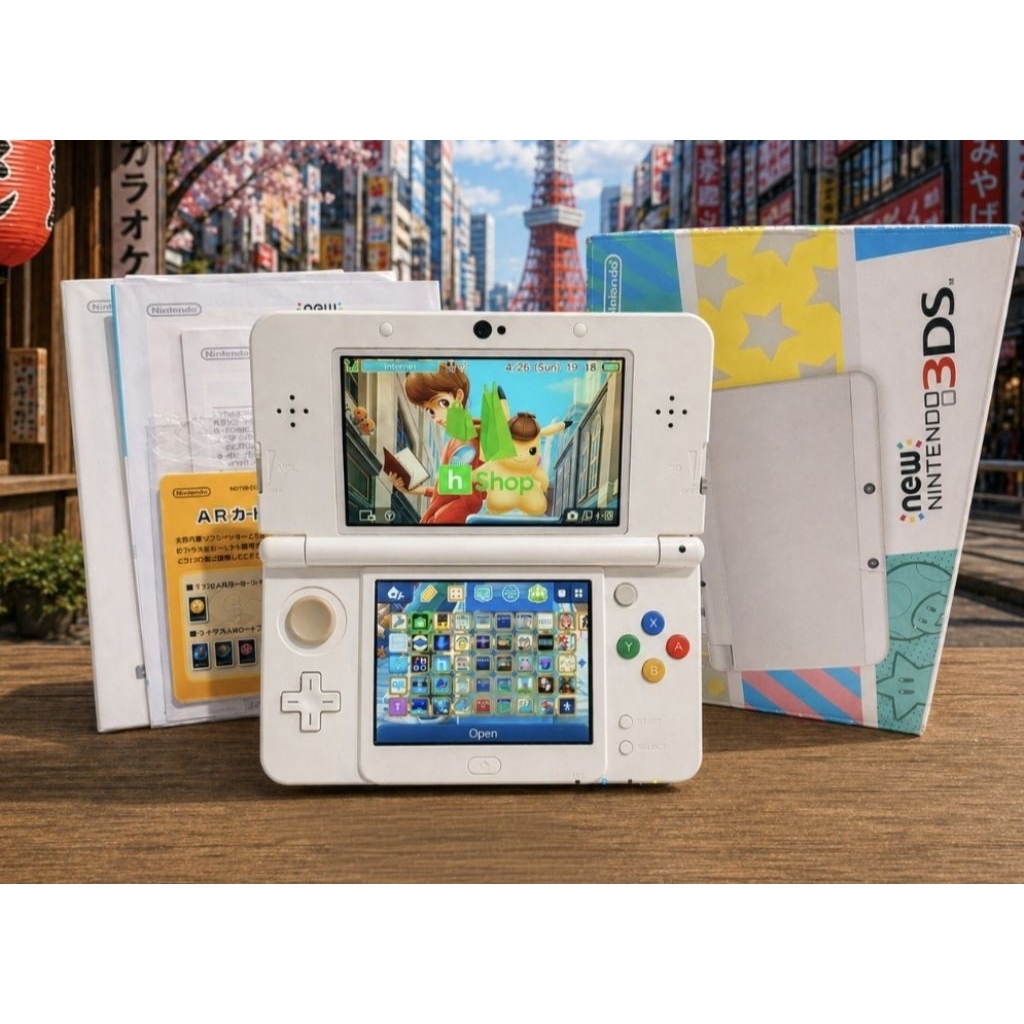 New3ds white มีกล่อง แปลง 64 g