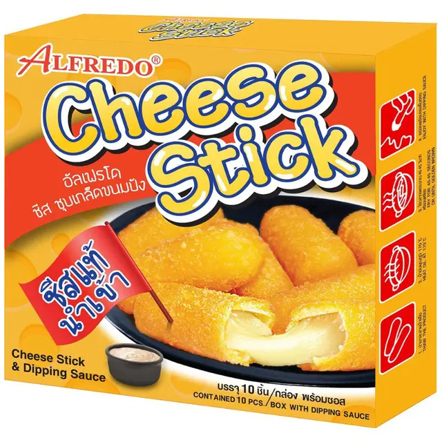 [8852966000622] Alfredo Cheese Stick 130 G. ชีสสติ๊ก อัลเฟรโด 130 กรัม [Frozen]