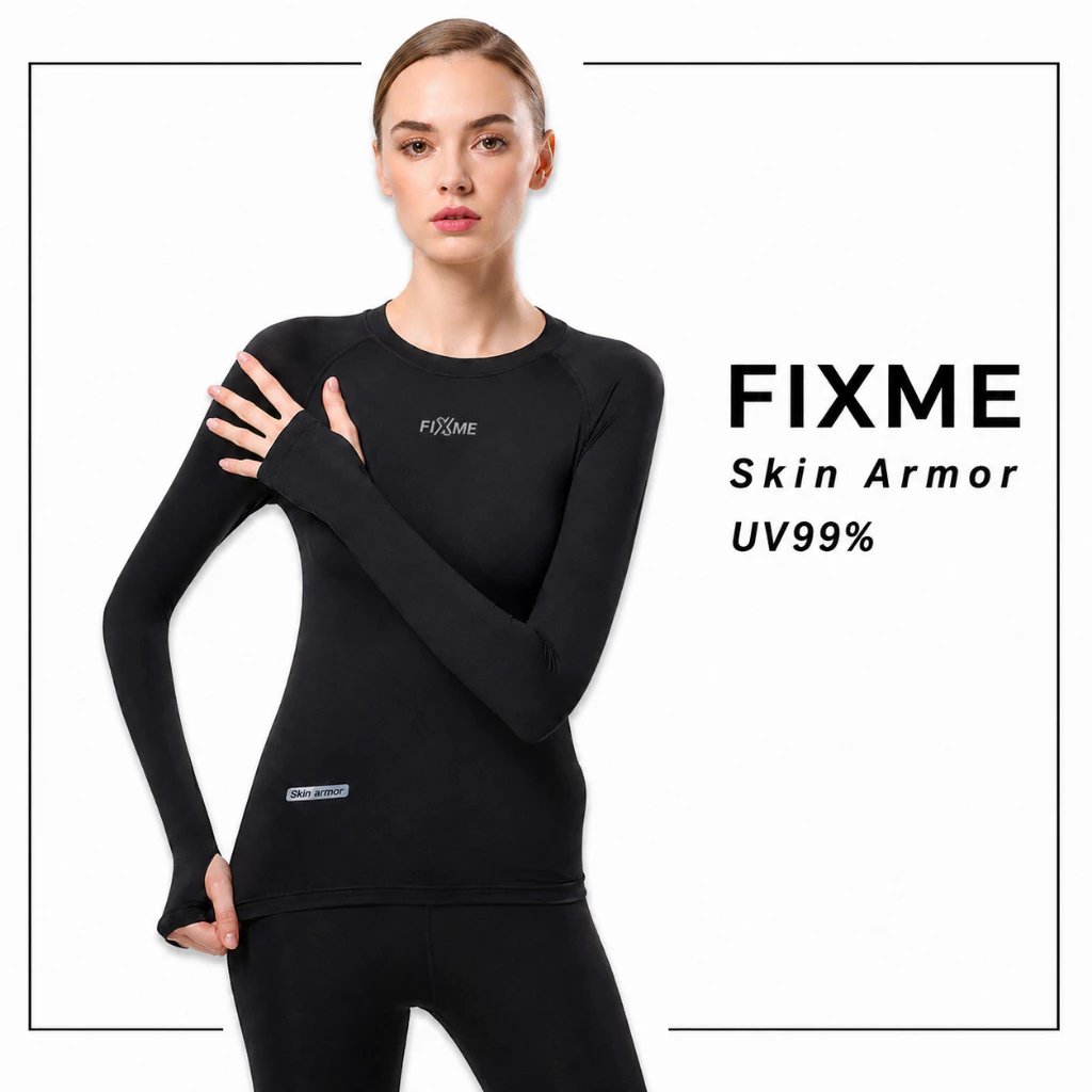 (เฉพาะเสื้อ) เสื้อกันยูวี 99% รุ่น Skin Armor มือสอด( หญิง) เสื้อว่ายน้ำ