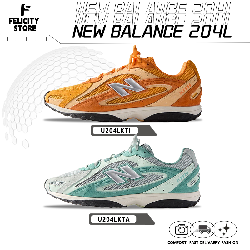 ของแท้ 100%▶ KITH x New Balance 204L รองเท้ากีฬา U204LKTI/U204LKTA 🍫