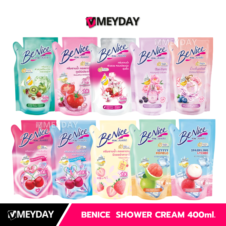 Benice Shower Cream บีไนซ์ ชาวเวอร์ ครีม สบู่เหลวอาบน้ำ ครีมอาบน้ำ 400ml.