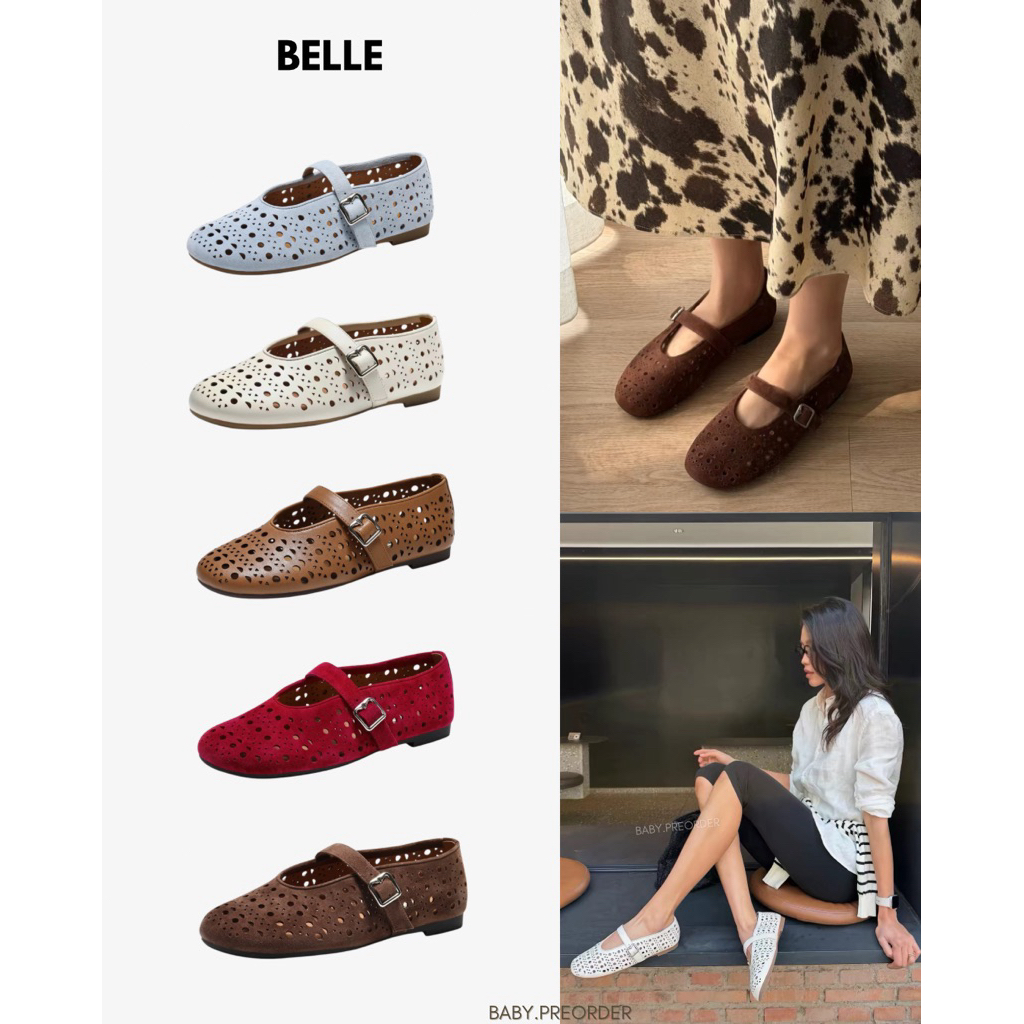 (ใช้โค้ดลดเพิ่ม 20%) BELLE BALLET SHOES