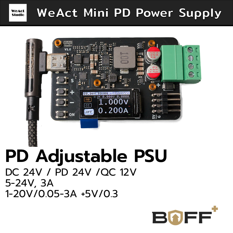 WeAct Mini PD Adjustable Power Supply