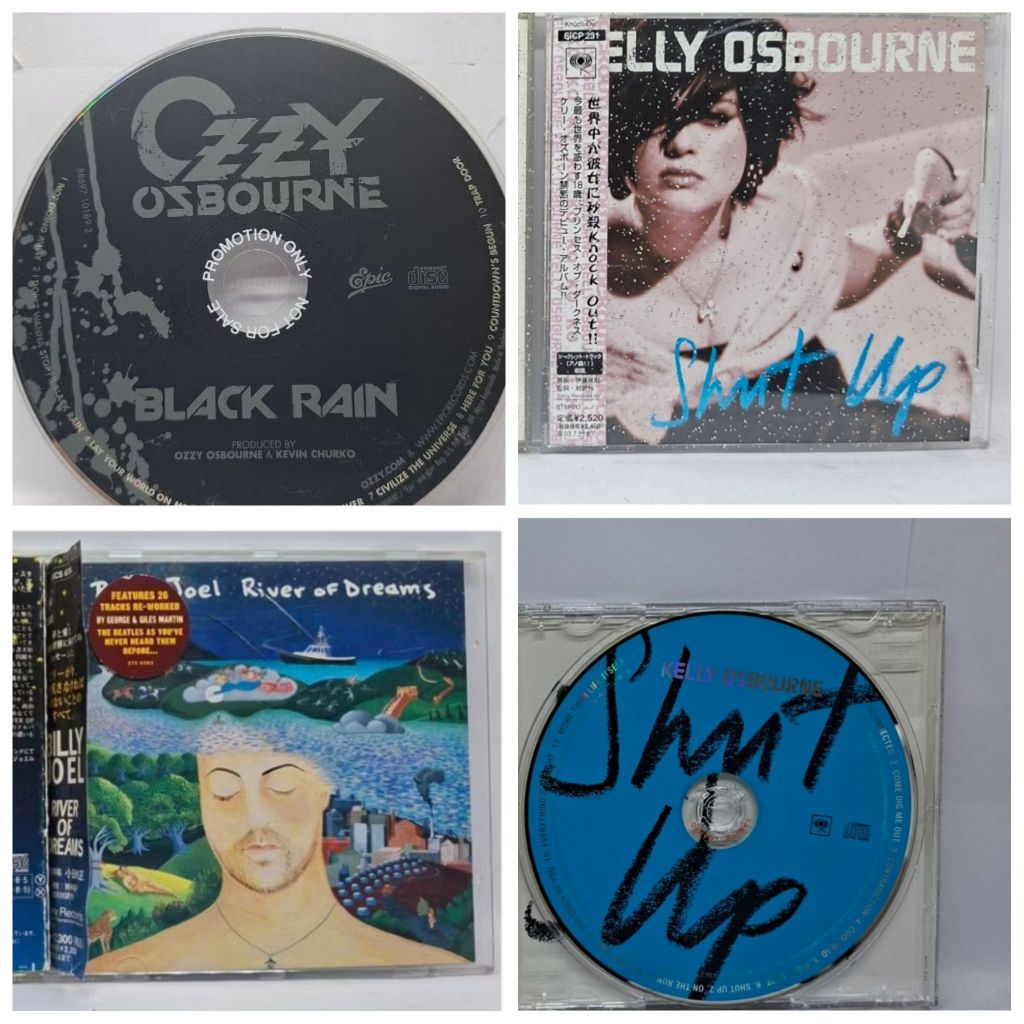 (แท้/ซีดี/มือ2) CD Ozzy Osbourne elly BLACK RAIN  Billy Joel