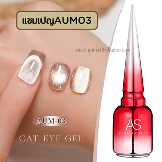 สีทาเล็บเจล สีแชมเปญ ตาแมว ลูกแก้ว AS รหัส AUM 9สี