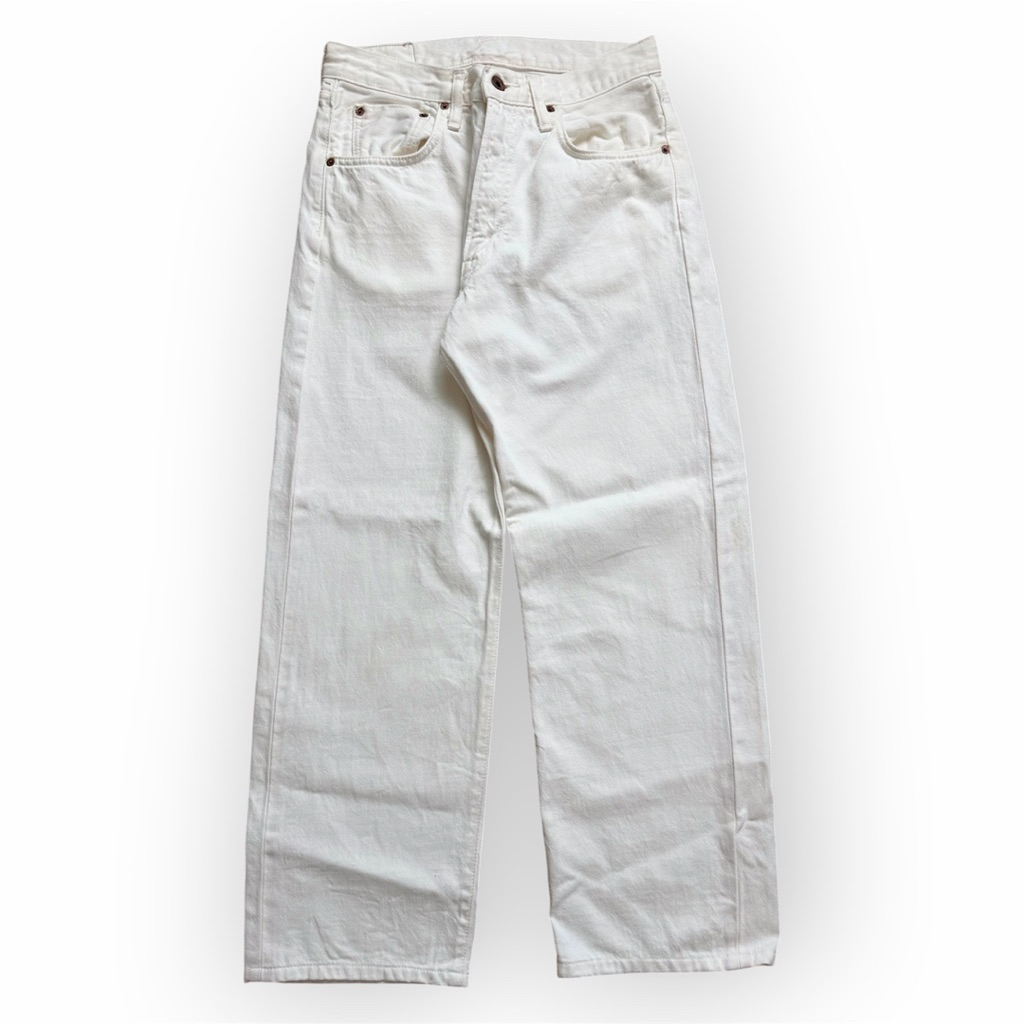 Edwin 505X Selfedge White Denim Pant