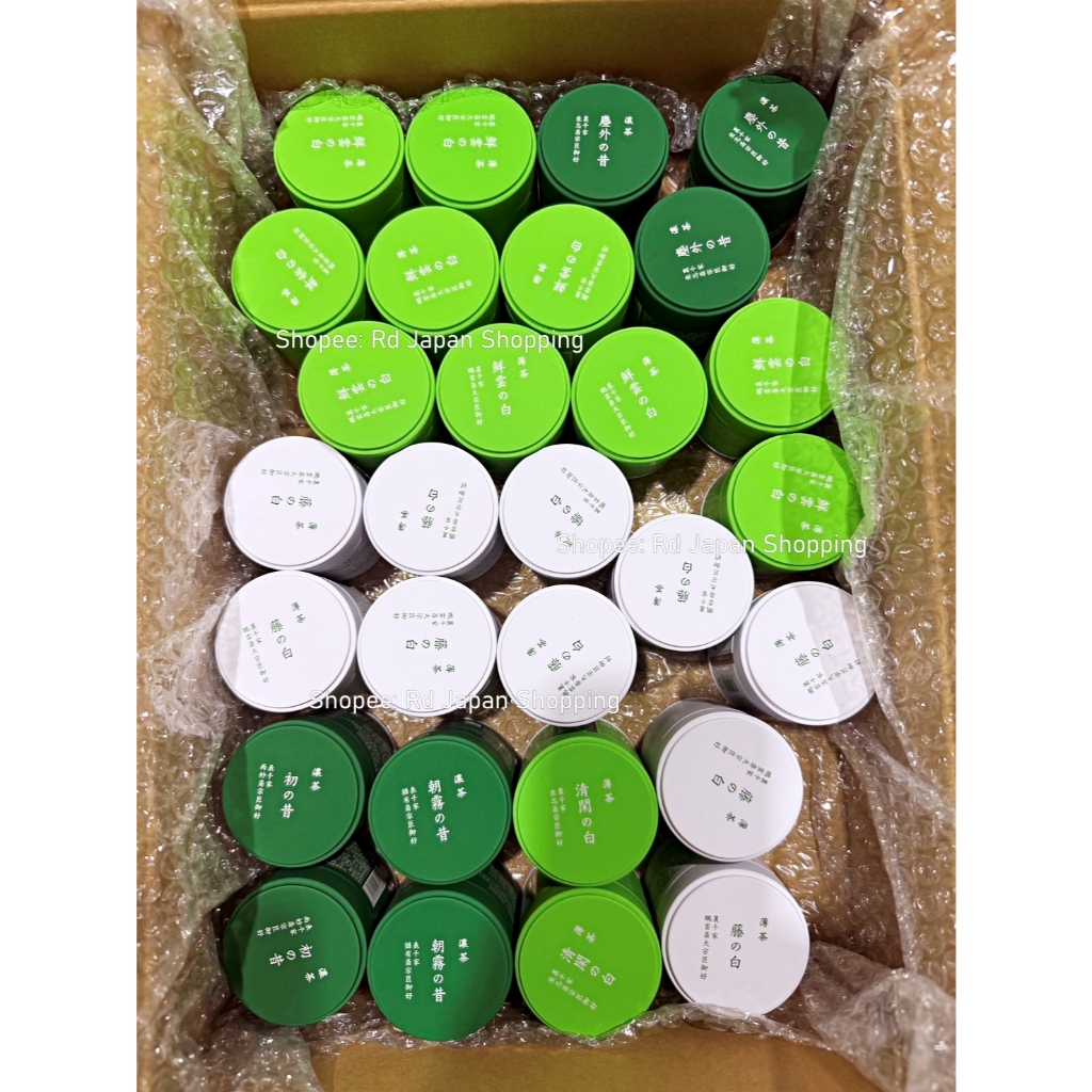 หมดอายุ 5-6/26 พร้อมส่ง ส่งไว ของแท้ Matcha 30g มัทฉะ ชาเขียว กระปุก ขาว เขียว Fuji no shiro seikan nakamura tokichi
