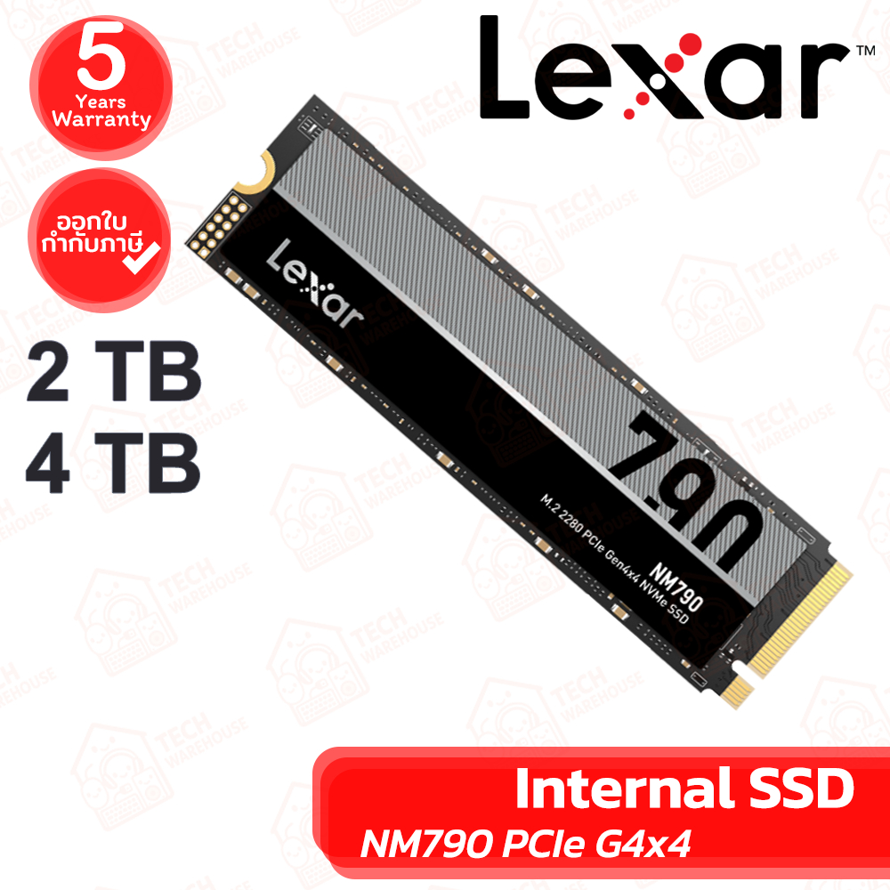 Lexar Internal SSD NM790 PCIe G4x4 [2TB,4TB] เอสเอสดี ของแท้ ประกันศูนย์ 5ปี