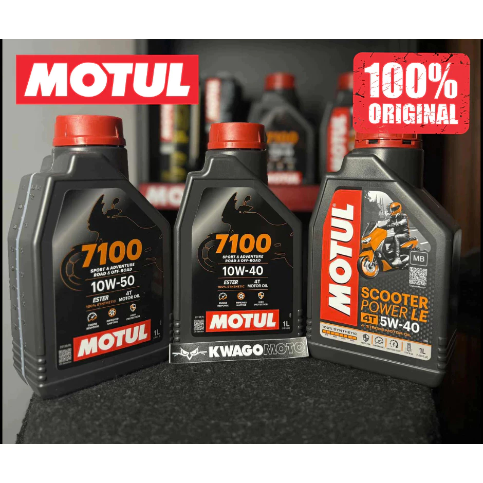 แพ็คดี📦โมตุล Motul 7100 10W40 10W50 ของแท้100% 4จังหวะ น้ำมันสังเคราะห์แท้ สำหรับ PCX TRIUMPH