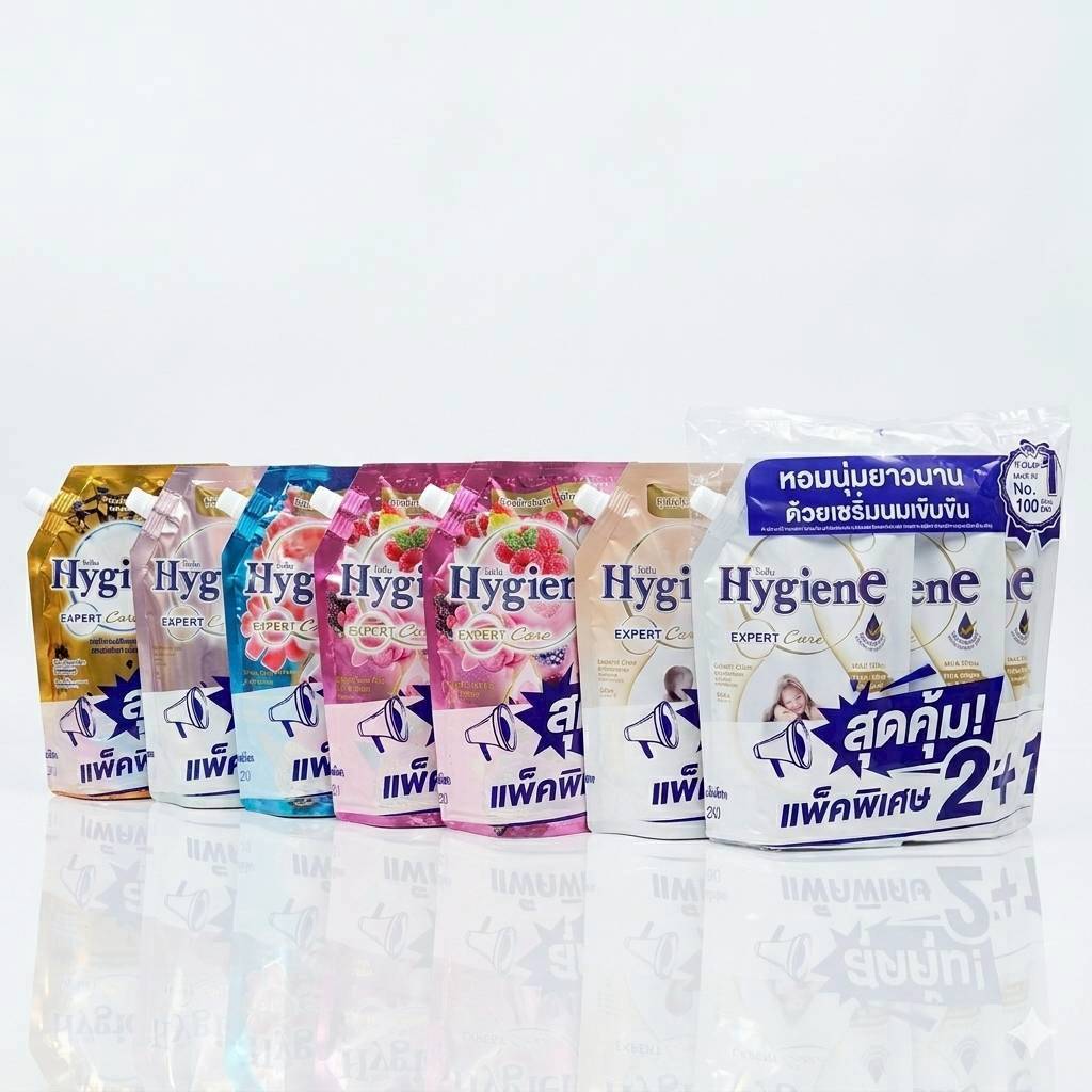 (แพ็กพิเศษสุดคุ้ม 2 แถม 1) ปรับผ้านุ่ม ไฮยีน เอ็กซ์เพิร์ท แคร์ น้ำยาปรับผ้านุ่มสูตรเข้มข้นพิเศษ 480 มล.