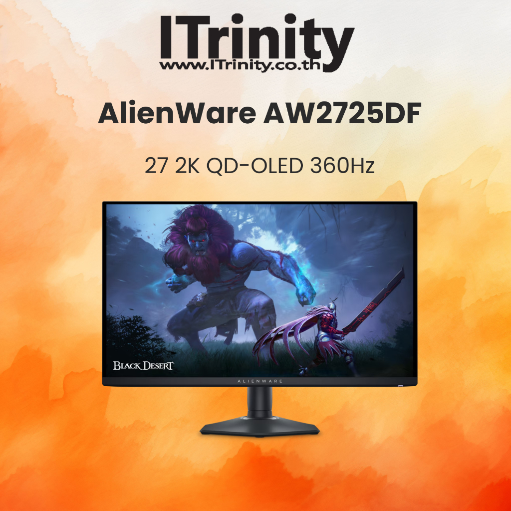 Dell Alienware AW2725DF 27 Gaming Monitor  เดลล์ จอมอนิเตอร์ 26.7 นิ้ว รับประกัน 3 ปี On-site