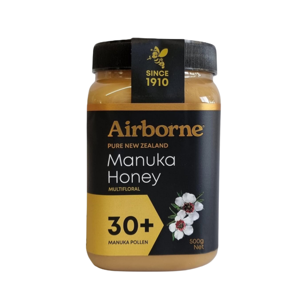 Airborne Honey 30+ Pure Manuka Multifloral Honey  แอร์บอร์น ฮันนี่ น้ำผึ้งมานูก้าแท้ 30+ 500g.