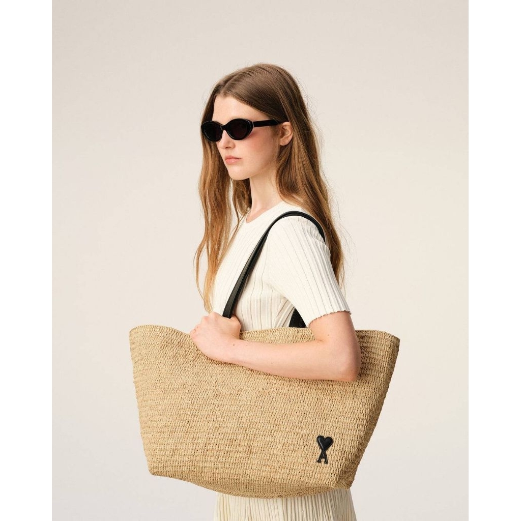 🔺️New Ami Natural Rafia Tote Bag รับ summer☀️ของแท้ 💯 พร้อมส่ง🔥 **ทักรีเชคสต็อกรายวันก่อนกดค่า