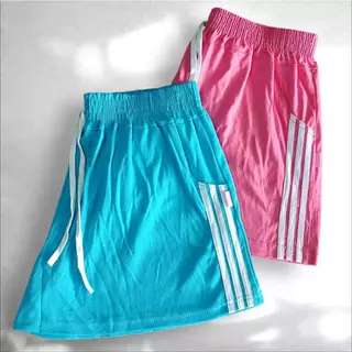 กางเกงขาสั้นผู้หญิง ไซส์ใหญ่ 3XL ขาตรงเอวยางยืด งานผ้าคอตตอนใส่อยู่บ้านใส่ออกกำลังกายสบาย