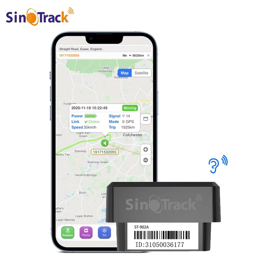 SINOTRACK ST-902 OBD2 GPS TRACKER เสียบปลั๊กใช้ได้เลย ดักฟังได้ ดักฟังผ่านการโทร