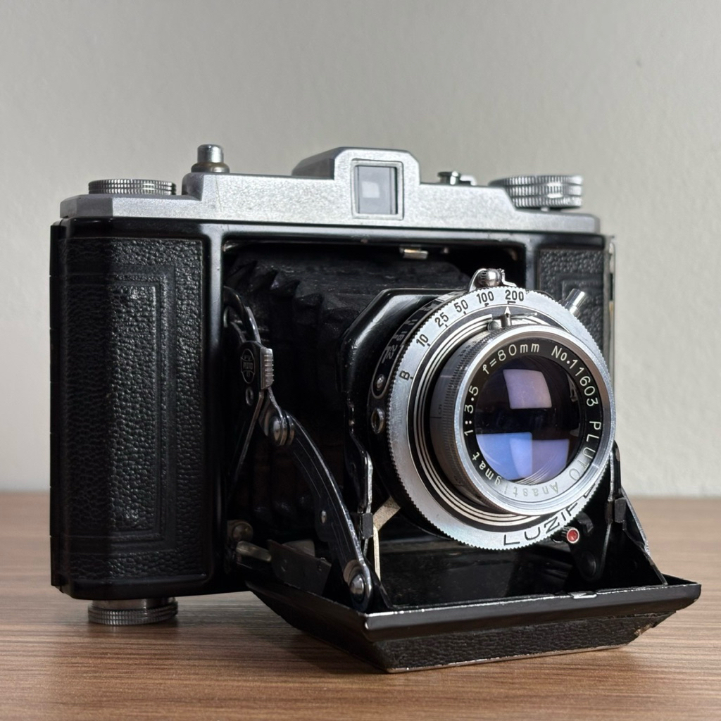 [Medium Format] Pluto-6 Folder Camera (Dual Format 6x6 & 4.5x6) กล้องฟิล์ม -พร้อมเคส,สายคล้อง
