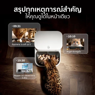 navipet Petki tYumshare solo2 &Dual-Hopperรุ่น2เครื่องให้อาหารอัตโนมัติมีกล้องAI (Global Version)