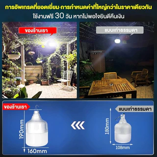 🔥ซื้อ1แถม1🔥 ไฟโซล่าเซลล์ LED หลอดไฟโซล่าเซลล์ ไฟพกพา ความสว่า งสูง solar light ไฟฉุกเฉิน ไฟโซล่าเซลล์หลอดตูม ไฟตั้งแคมป์