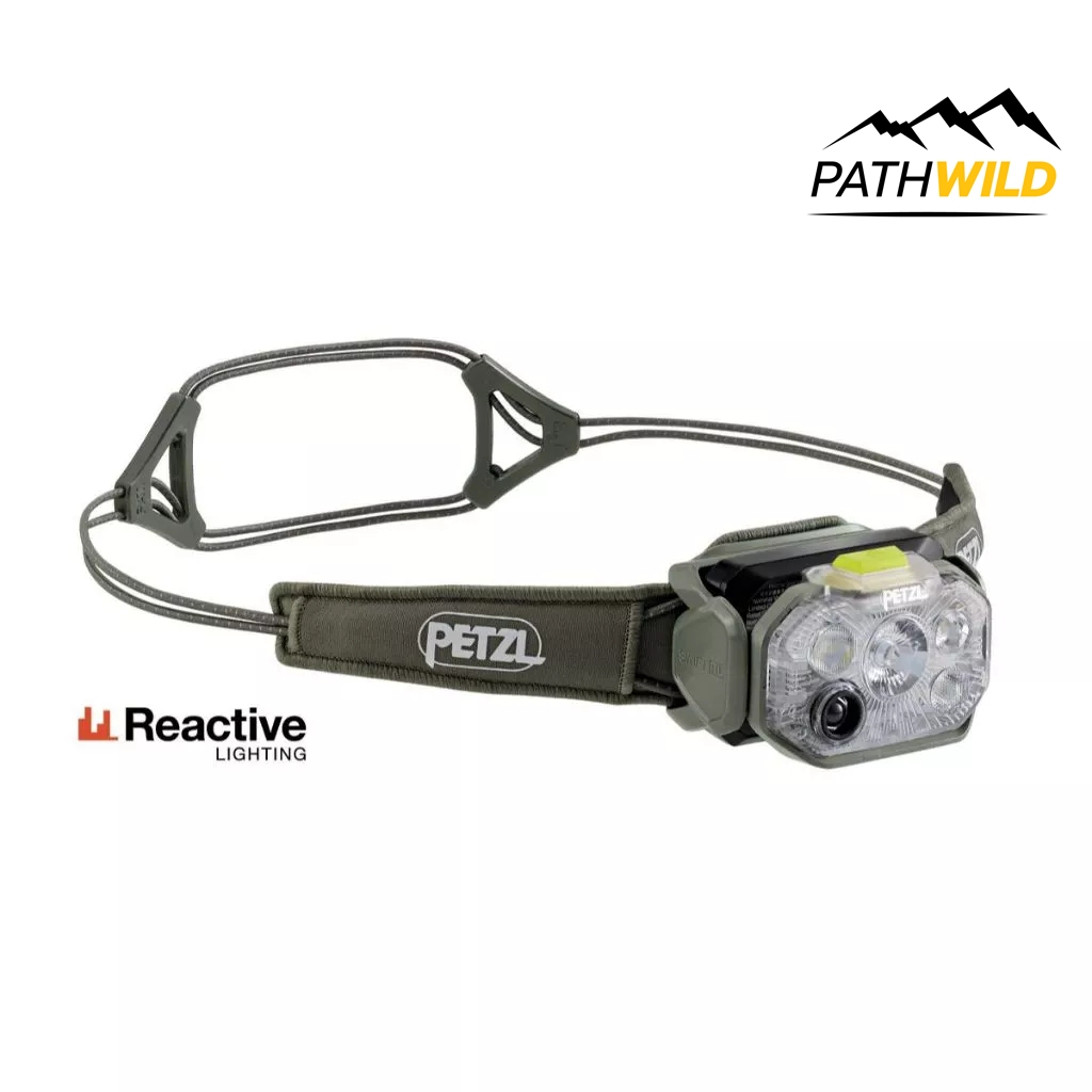 PETZL SWIFT® RL 1200 lm ไฟฉายคาดหัว ความสว่าง 1200 Lumens ชาร์จแบตได้ สายคาดหัวแบบบางเฉียบ เทคโนโลยี REACTIVE LIGHTING